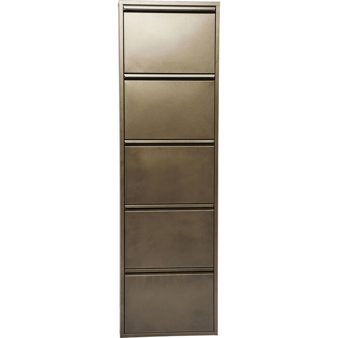 KARE DESIGN Caruso 5 Bronze skoskab m. 5 rum bronze stål