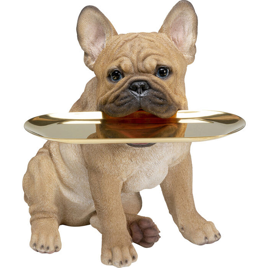KARE DESIGN Butler Frenchy figur multifarvet polyresin og guld stål H:40cm