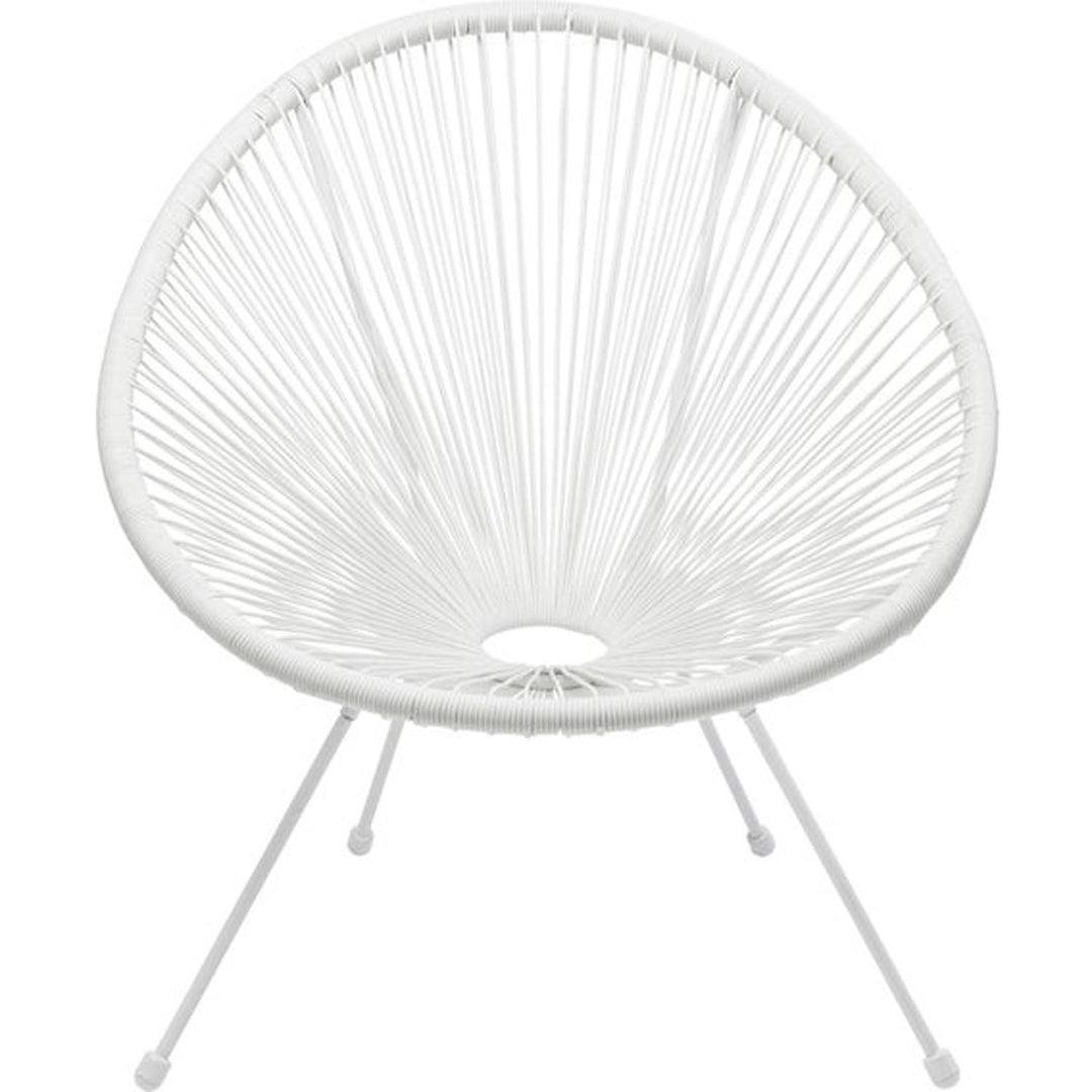 KARE DESIGN Acapulco White lænestol/havestol hvid polyethylen og stål