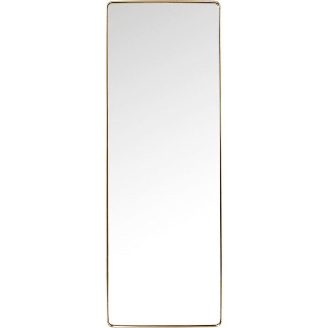 KARE DESIGN Curve MO Brass vægspejl rektangulært spejlglas og messing stål 70x200