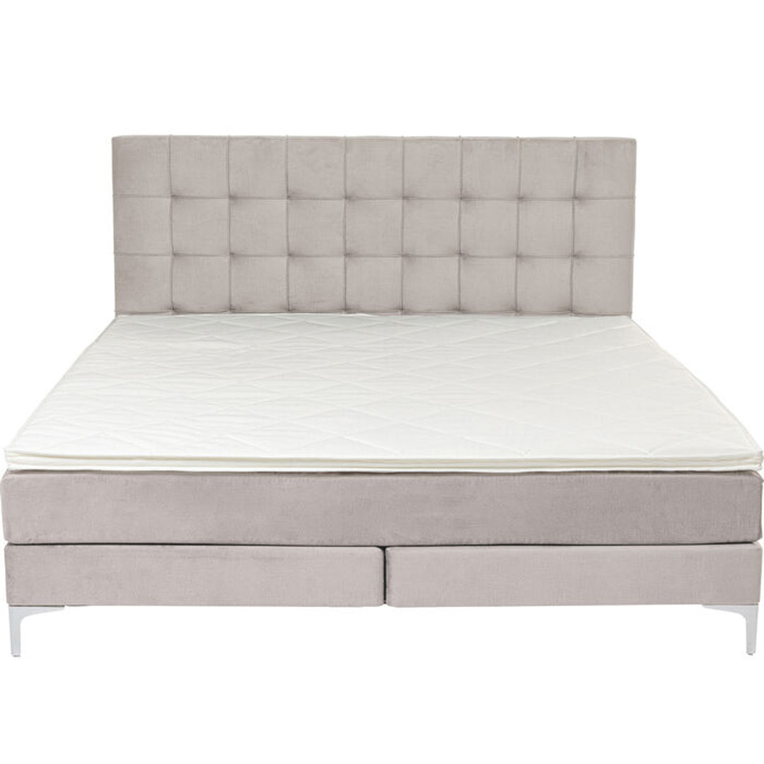 KARE DESIGN Boxspring Bed Benito Star Cream seng creme polyester og stål 160x200
