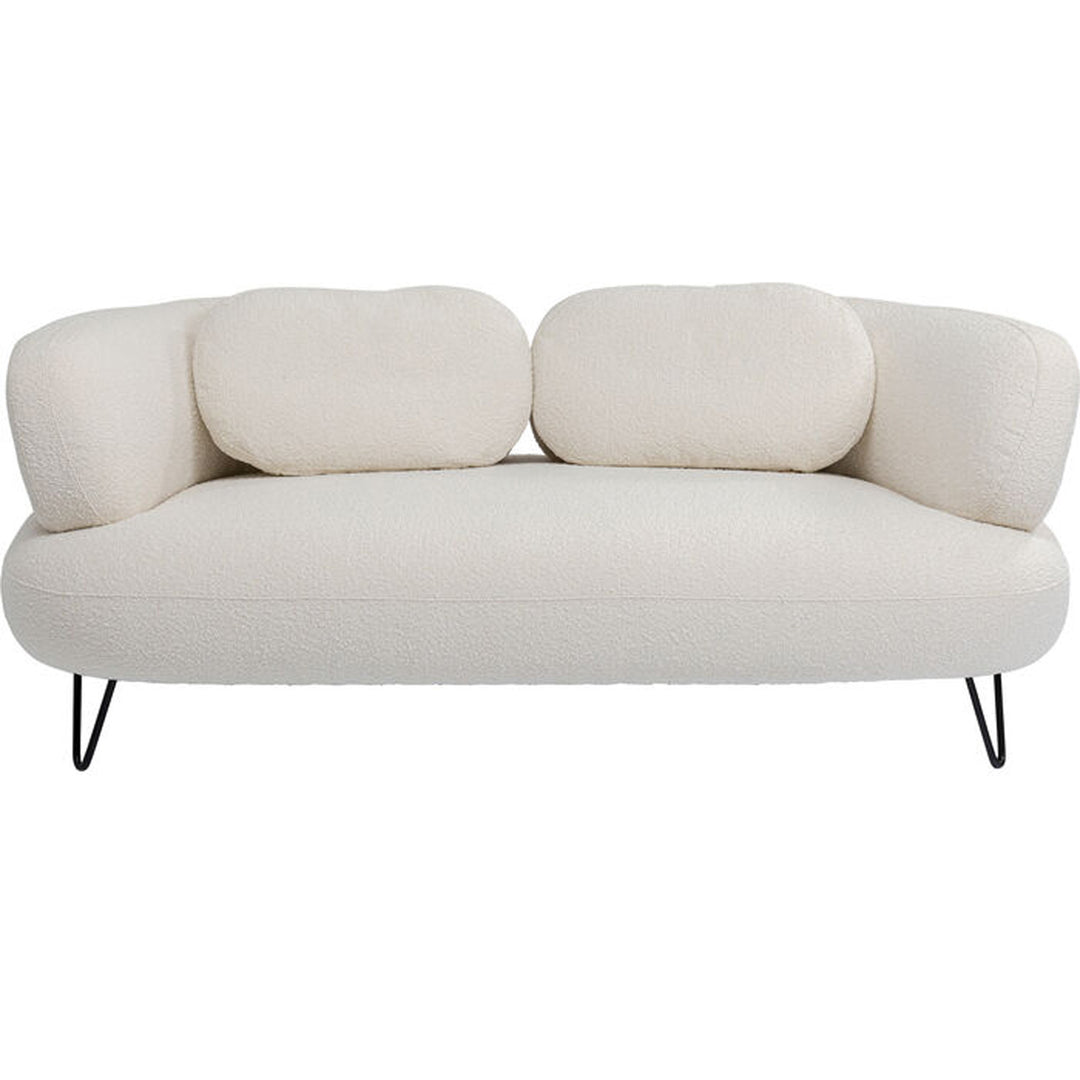 KARE DESIGN Peppo White 2 pers. sofa hvid polyester og stål