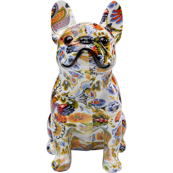 KARE DESIGN Fransk bulldog figur multifarvet polyresin