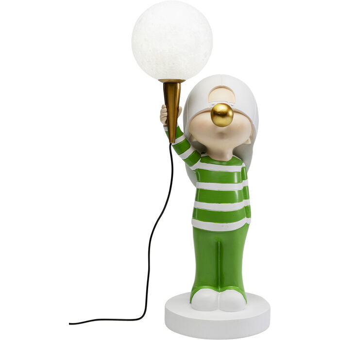 KARE DESIGN Bubble Boy bordlampe hvid og grøn polyresin og polyethylen