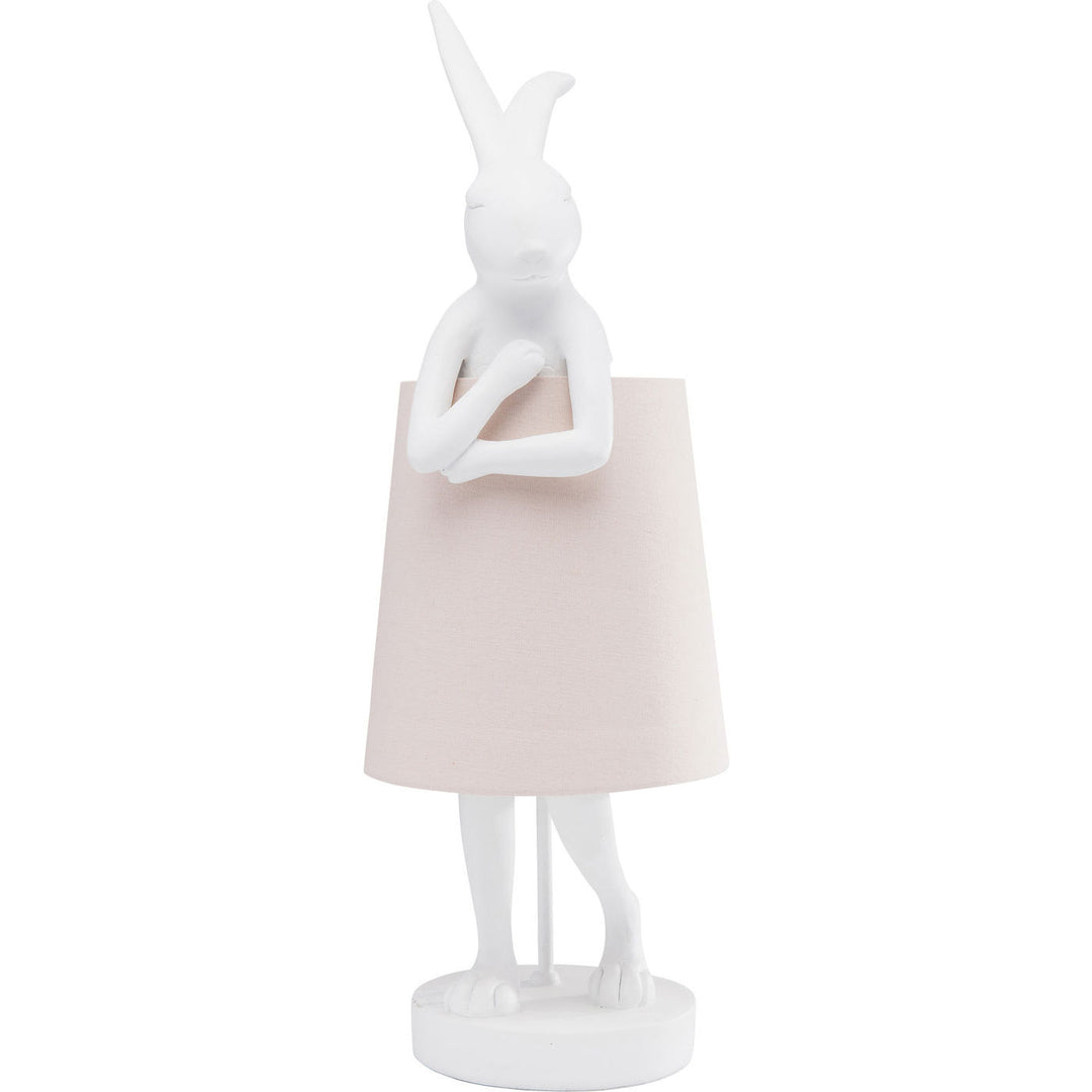 KARE DESIGN Animal Rabbit bordlampe hvid polyresin/stål/hørlærred
