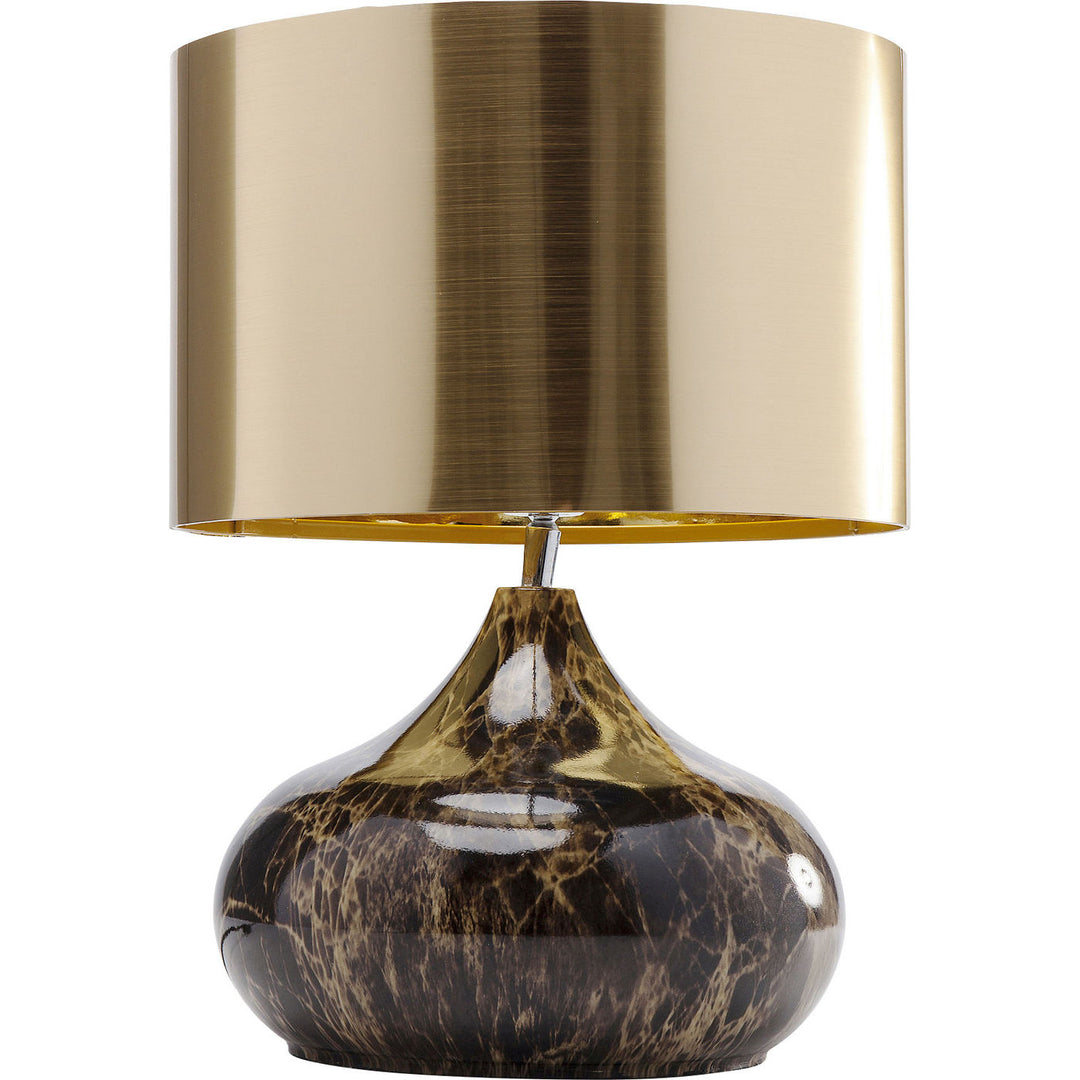 KARE DESIGN Mamo Deluxe bordlampe guld plastik/brunt stål