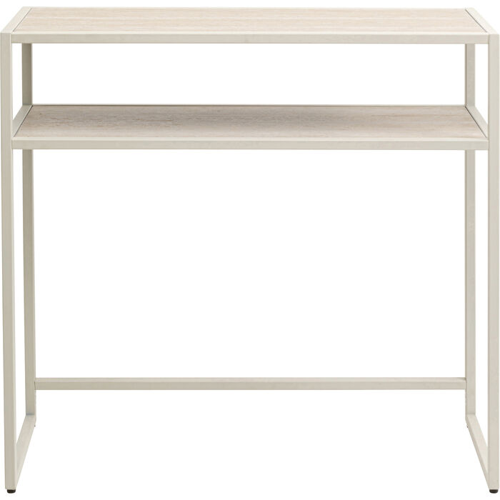 KARE DESIGN Loftie konsolbord m. 1 hylde greige MDF og stål 80x80
