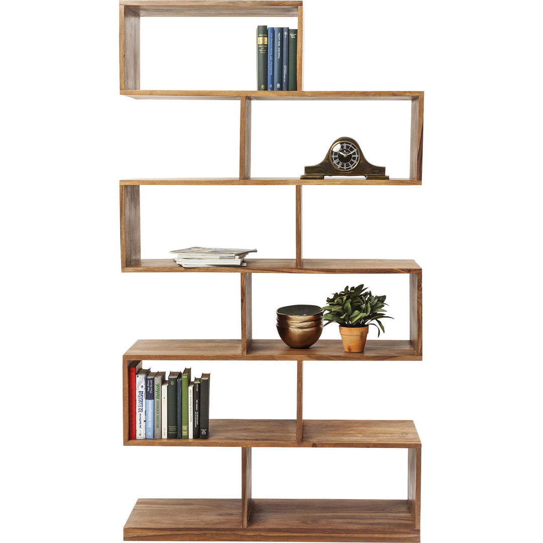 KARE DESIGN Authentico Shelf Zick Zack reol natur akacietræ 180x100