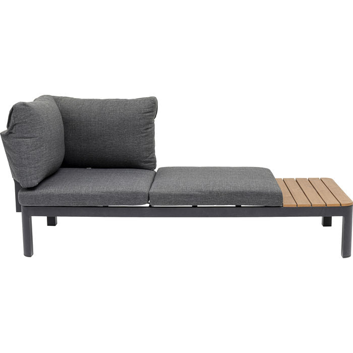 KARE DESIGN Recamiere Happy Day Right chaiselong aluminium WPC og polyester 166x66