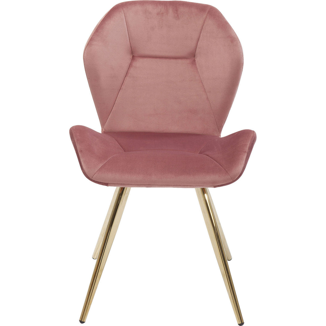 KARE DESIGN Viva Mauve spisebordsstol rosa stof/messingbelagt stål