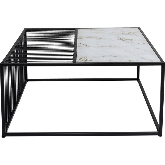 KARE DESIGN Twice sofabord kvadratisk glas og stål 80x80