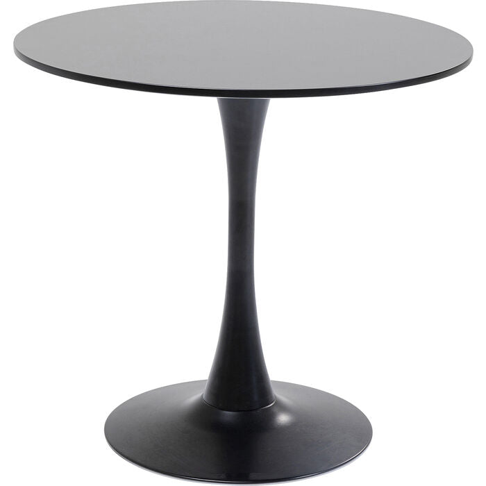 KARE DESIGN Schickeria sofabord rund sort MDF og sort stål Ø80
