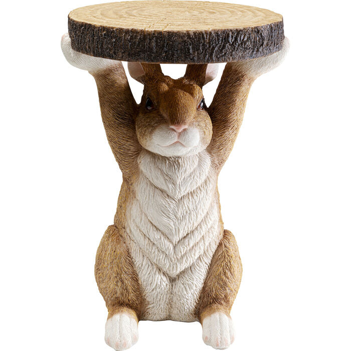 KARE DESIGN Animal Rabbit sidebord rund multifarvet polyresin Ø32