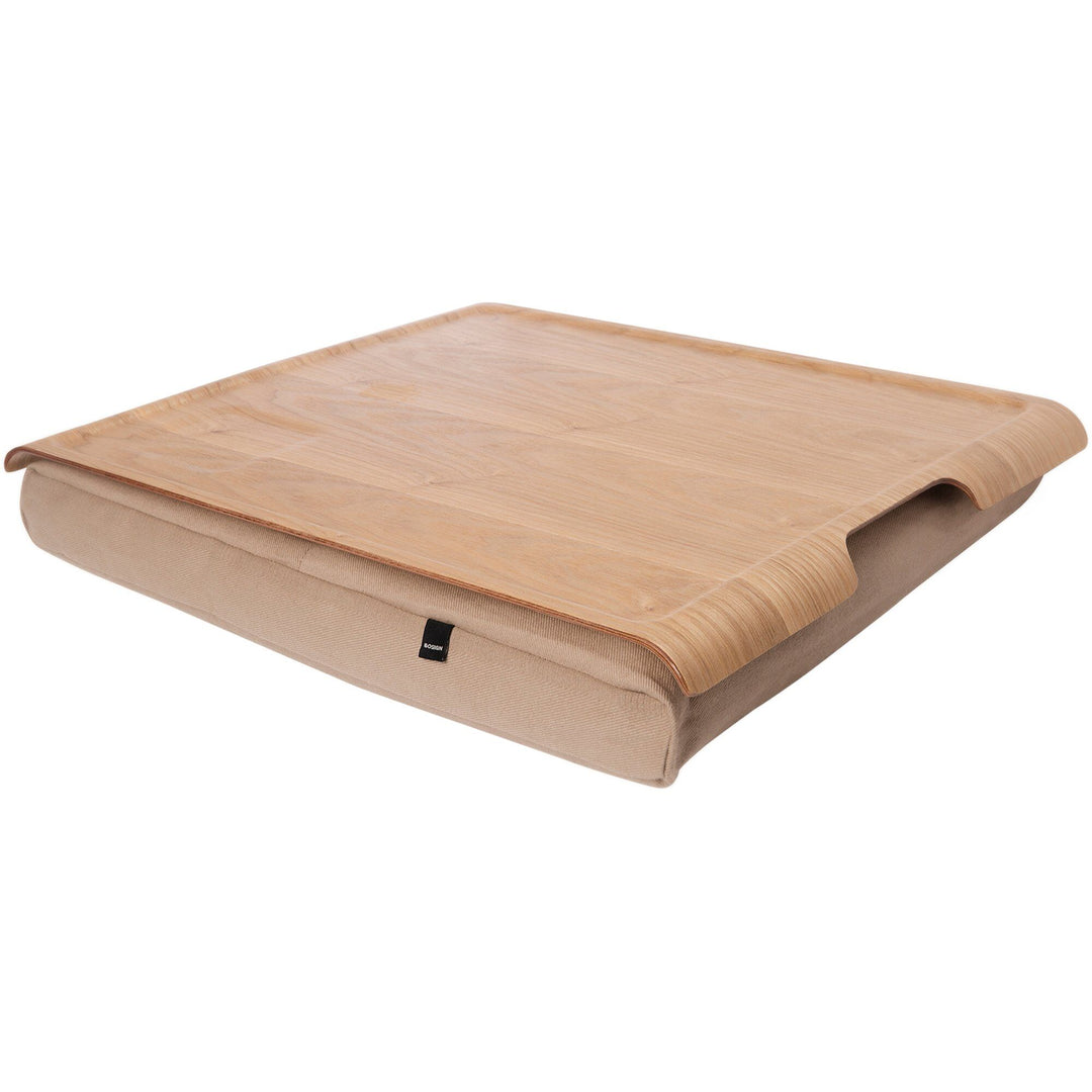 Bosign Bosign Laptray knæbakke, natur/sand ❤ produktbillede (Serveringsbakke)