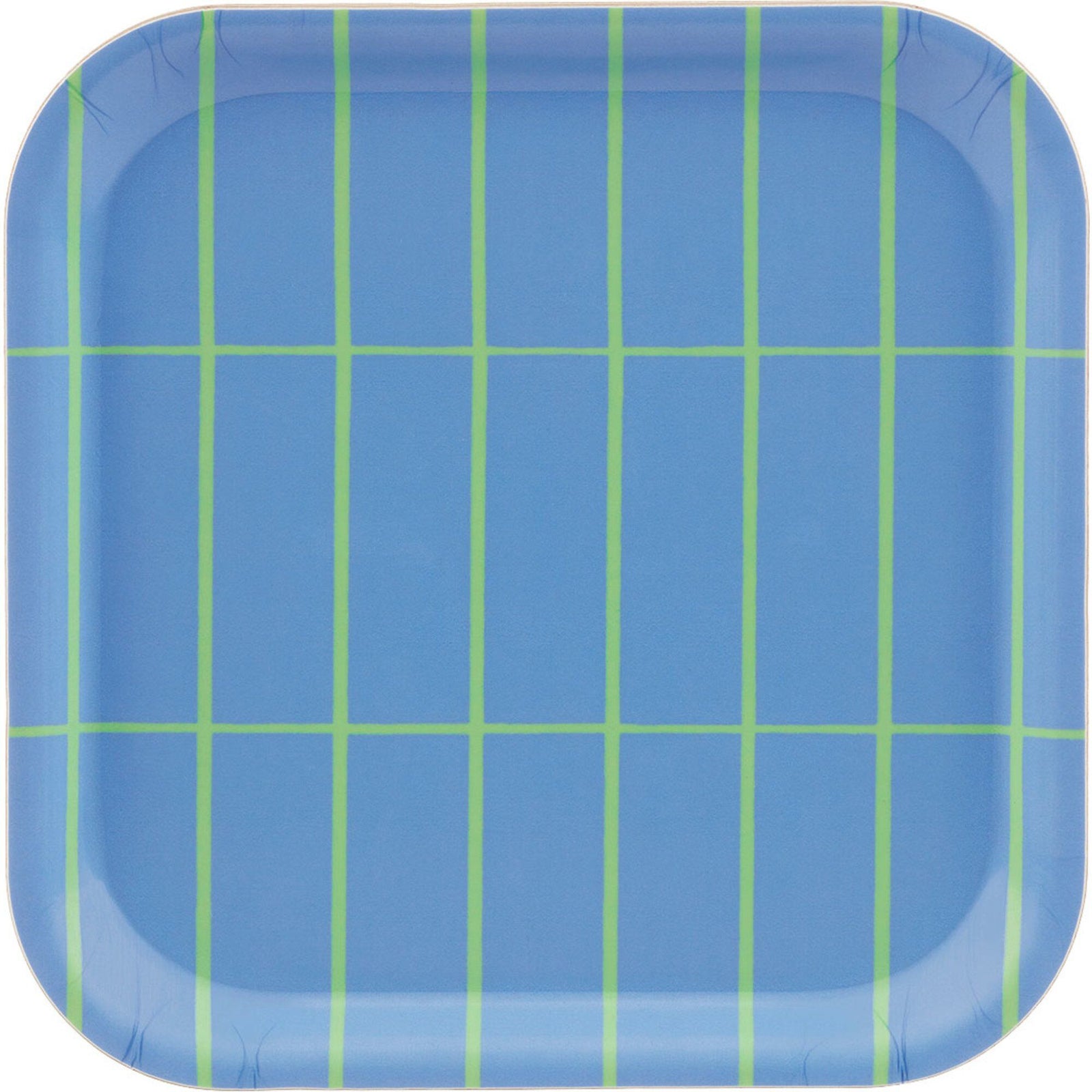 Marimekko Marimekko Tiiliskivi serveringsbakke, 20x20 cm, lyseblå/mint – produktbillede (Bakke)