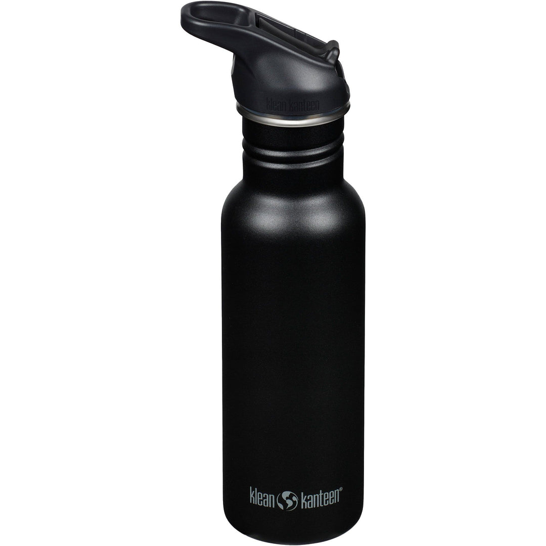 Klean kanteen Klean kanteen Classic Narrow Flip Sport Vandflaske 532 ml, sort – frontbillede (Termokande)