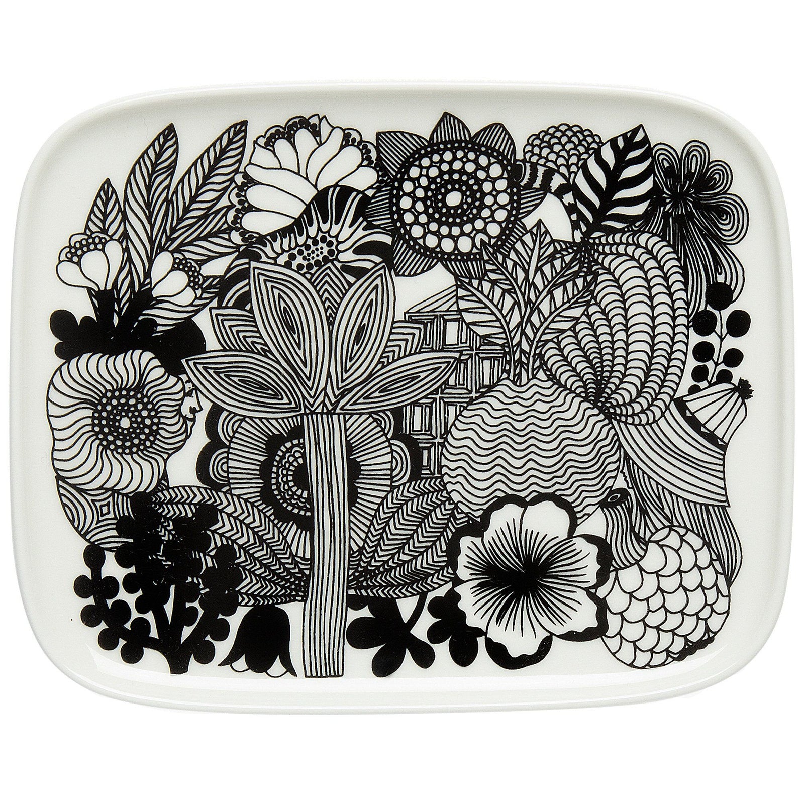 Marimekko Marimekko Siirtolapuutarha tallerken, 15 x 12 cm. – produktbillede (Tallerkener)