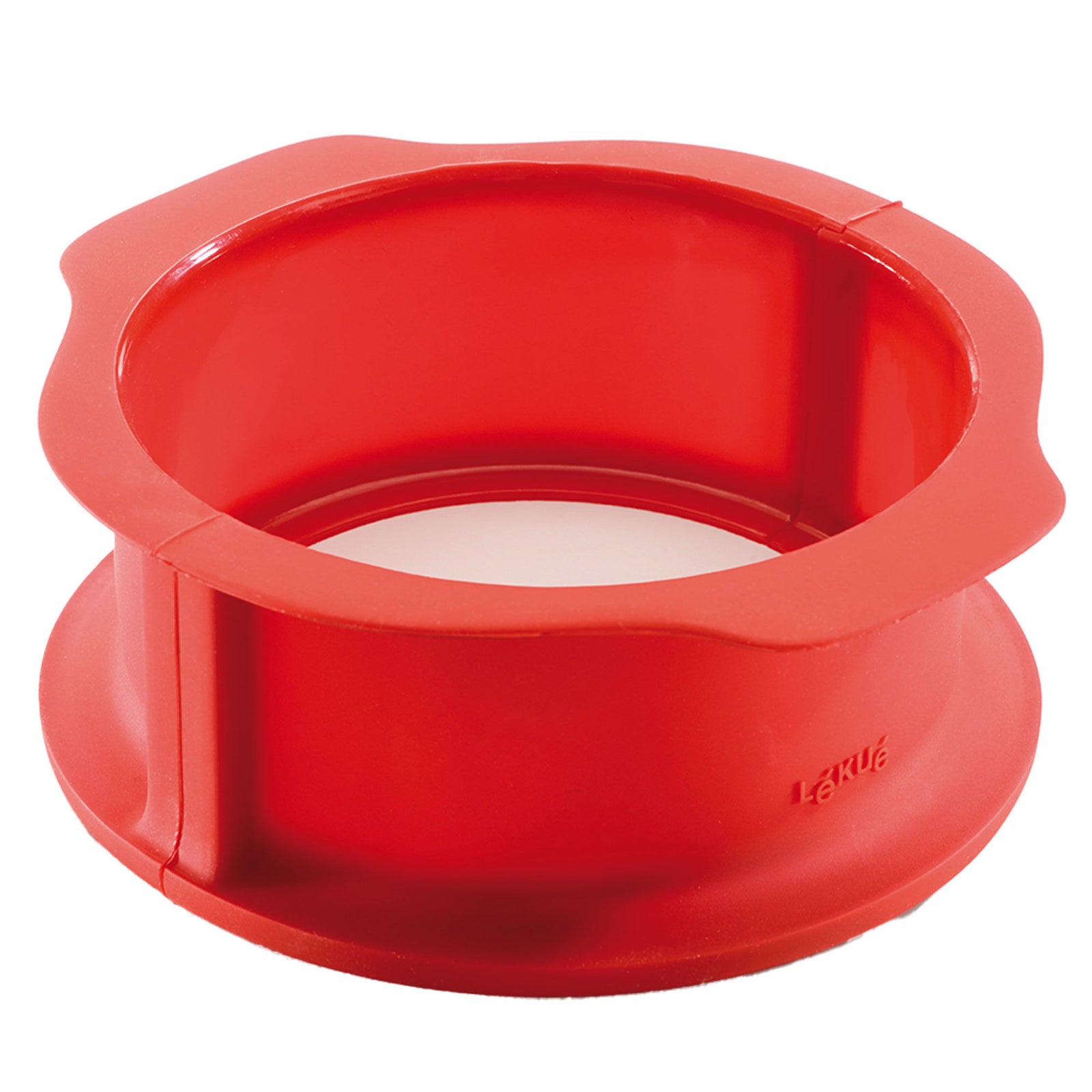 Lékué Lékué Springform med tallerken Ø15 cm, rød – frontbillede (Springform)