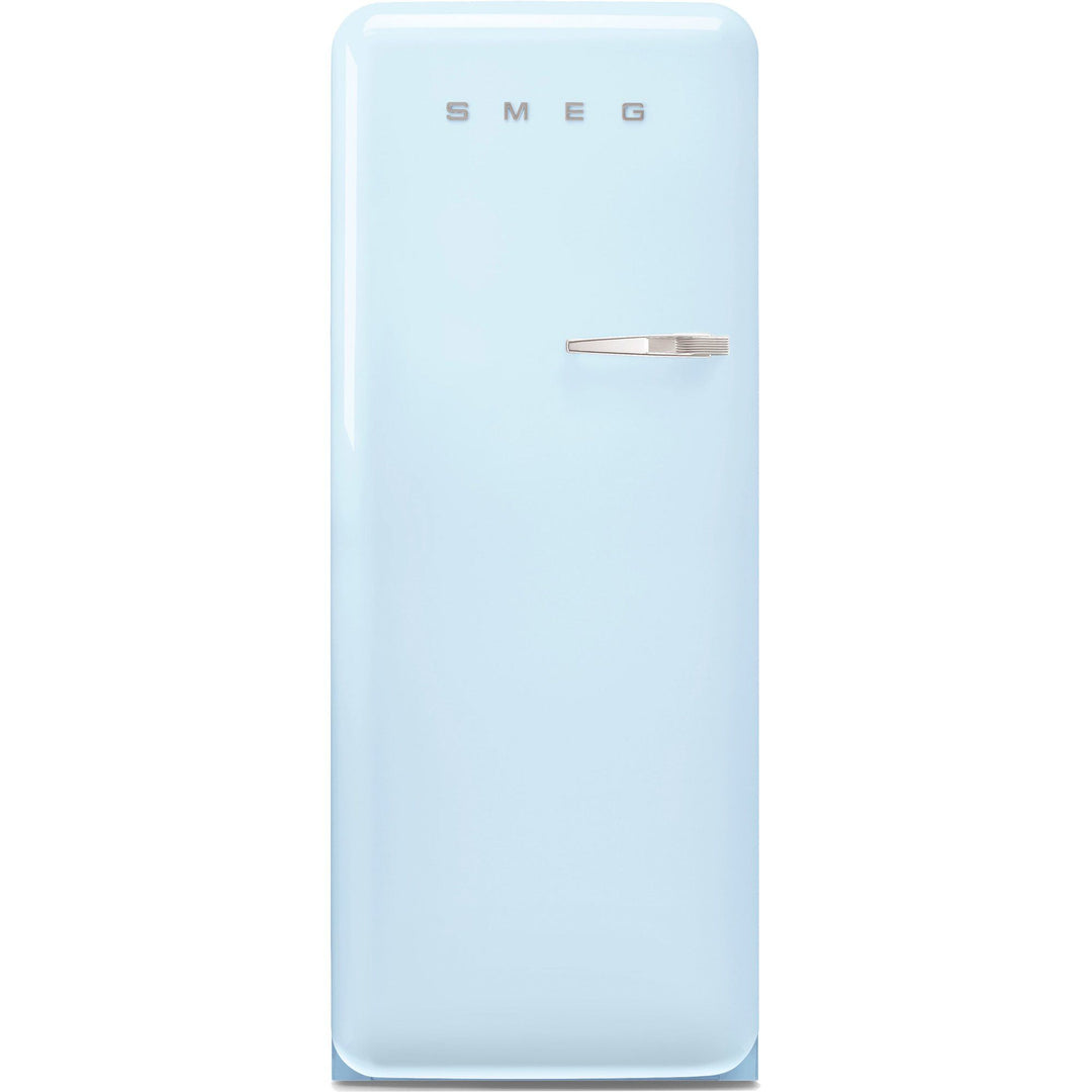 Smeg Smeg FAB28LPB6 Køleskab Med Fryser 153cm Venstrehængt Pastelblå – vinkelbillede (Køleskabe)