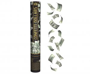 Produktbillede af Konfettirør Dollars / 40 Cm på tilbud i premium kvalitet