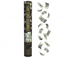 Konfettirør Dollars / 40 Cm