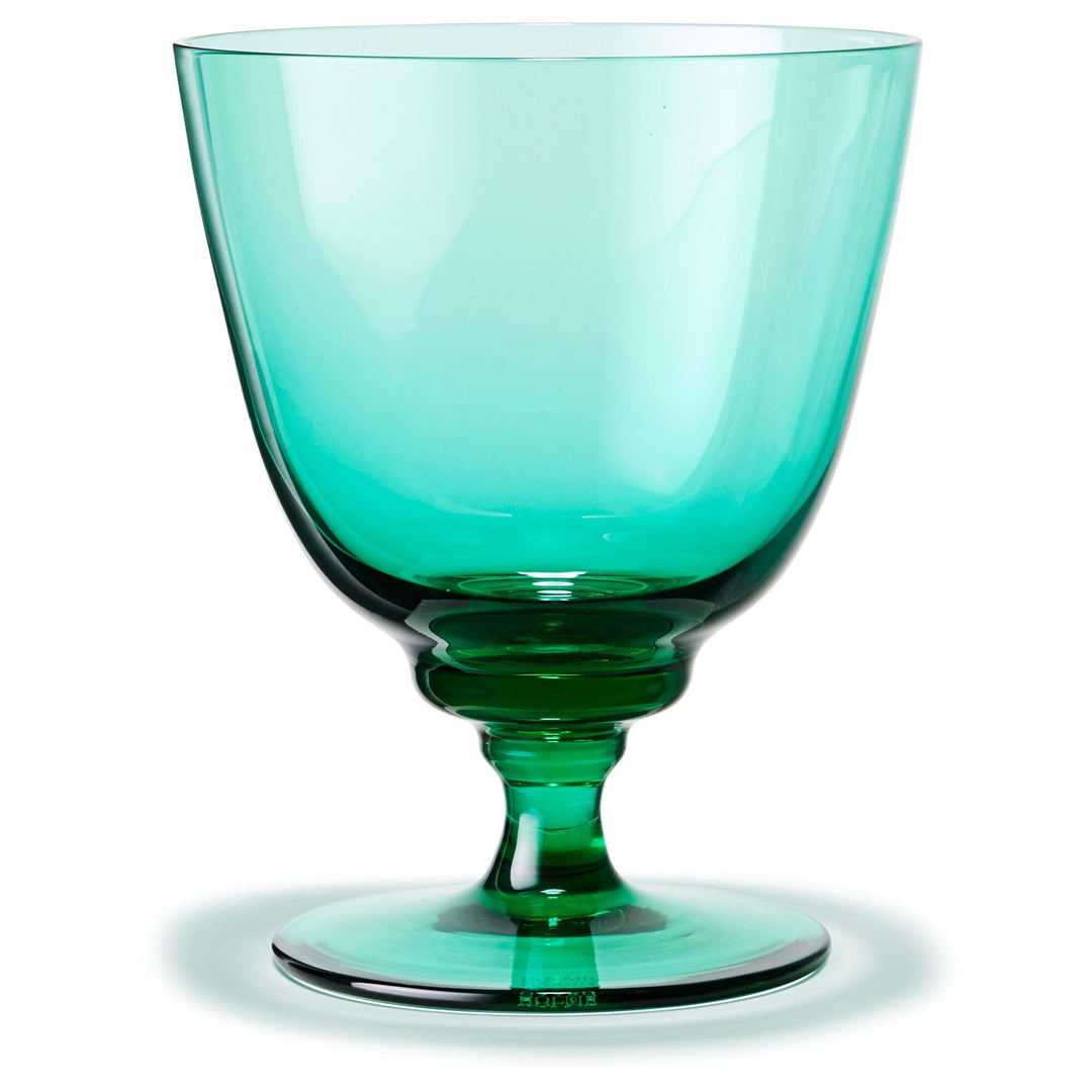 Holmegaard Holmegaard Flow vandglas på fod 35 cl, emerald green ❤ detaljebillede (Vandglas)