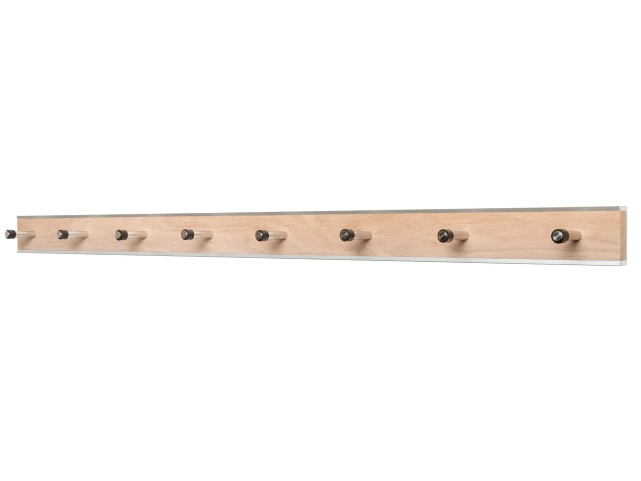 Produktbillede af KR38- Knagerække bredde 98 cm fem forskellige finish Sæbebehandlet eg og stål på tilbud i høj kvalitet