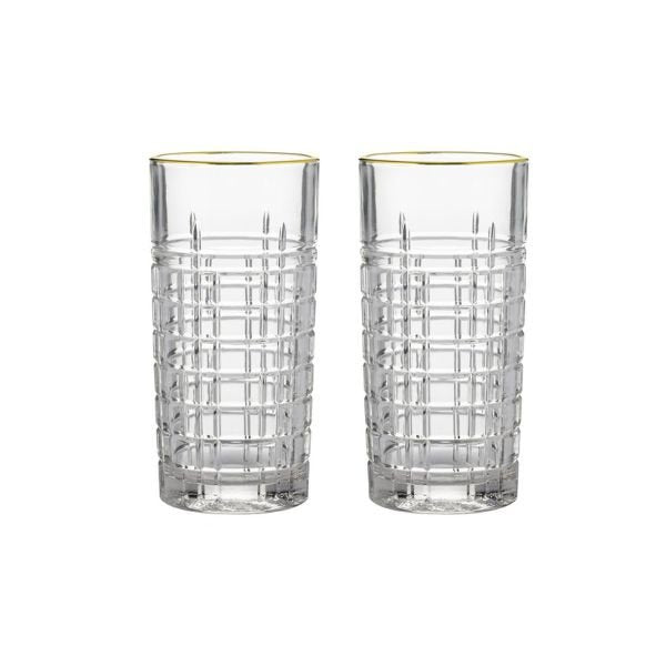 Højt Glas Sæt/2 Regency Gold RavenheadÂ® 36 Cl Ø 7x14,5cm ✔ Kæmpe udvalg i  RAVENHEAD ✔ Billig fragt og hurtig levering 2 - 5 hverdage - Varenummer: BAR-689111 / Ean: '5010853271736 på lager - Udsalg på Glas | Cocktailglas | Glas sæt Spar op til 55% - Over 1347 kendte brands på udsalg