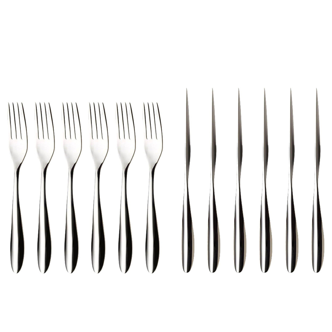 Hardanger bestikk Hardanger bestikk Lykke forretsbestik 12 dele, stål – produktbillede (Bestikssæt)