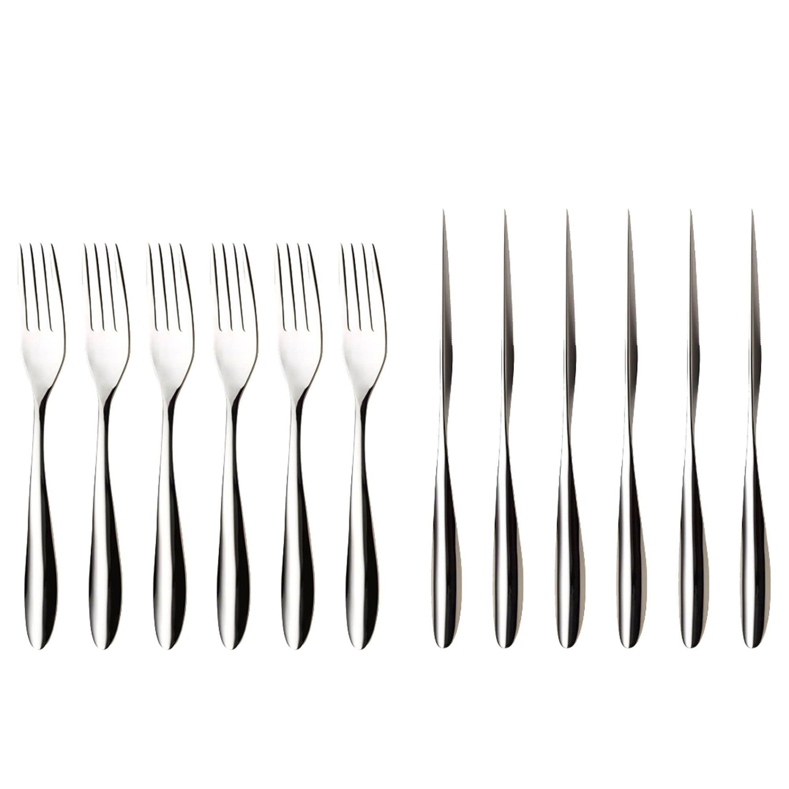 Hardanger bestikk Hardanger bestikk Lykke forretsbestik 12 dele, stål – produktbillede (Bestikssæt)
