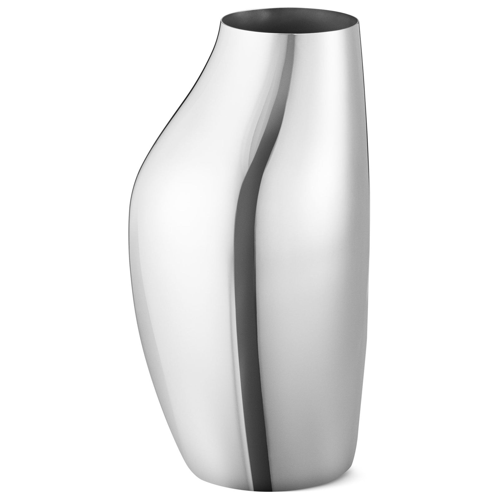 Georg jensen Georg jensen Sky vase 27 cm, rustfrit stål – vinkelbillede (Vase)