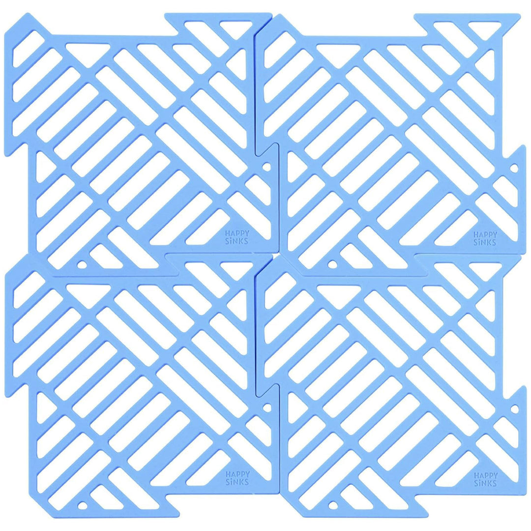 Happy sinks Happy sinks Vaskebakke 4-pak, søblå ❤ produktfoto i kategorien Rengøringssæt