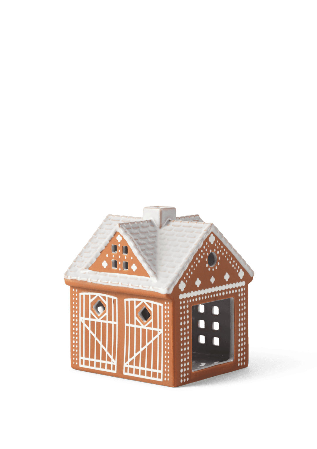 Produktbillede af Kähler Gingerbread Lyshus Julestald H11.5 brun i premium kvalitet