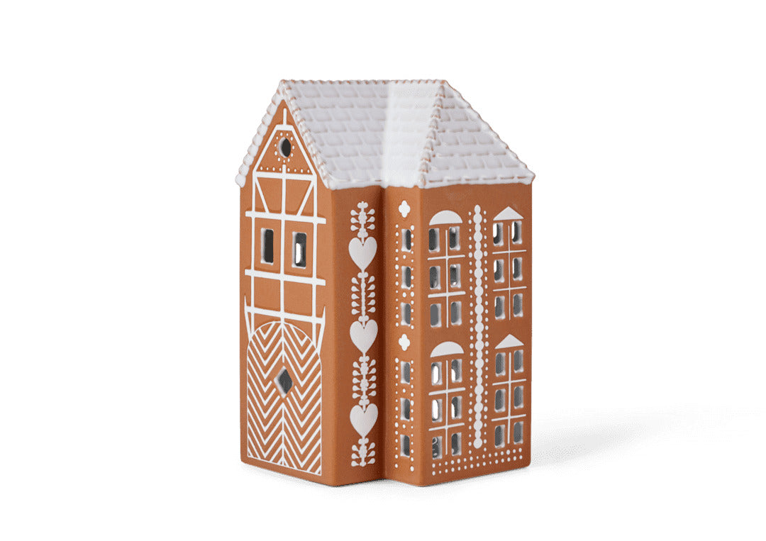 Produktbillede af Kähler Gingerbread Lyshus stor brun i premium kvalitet