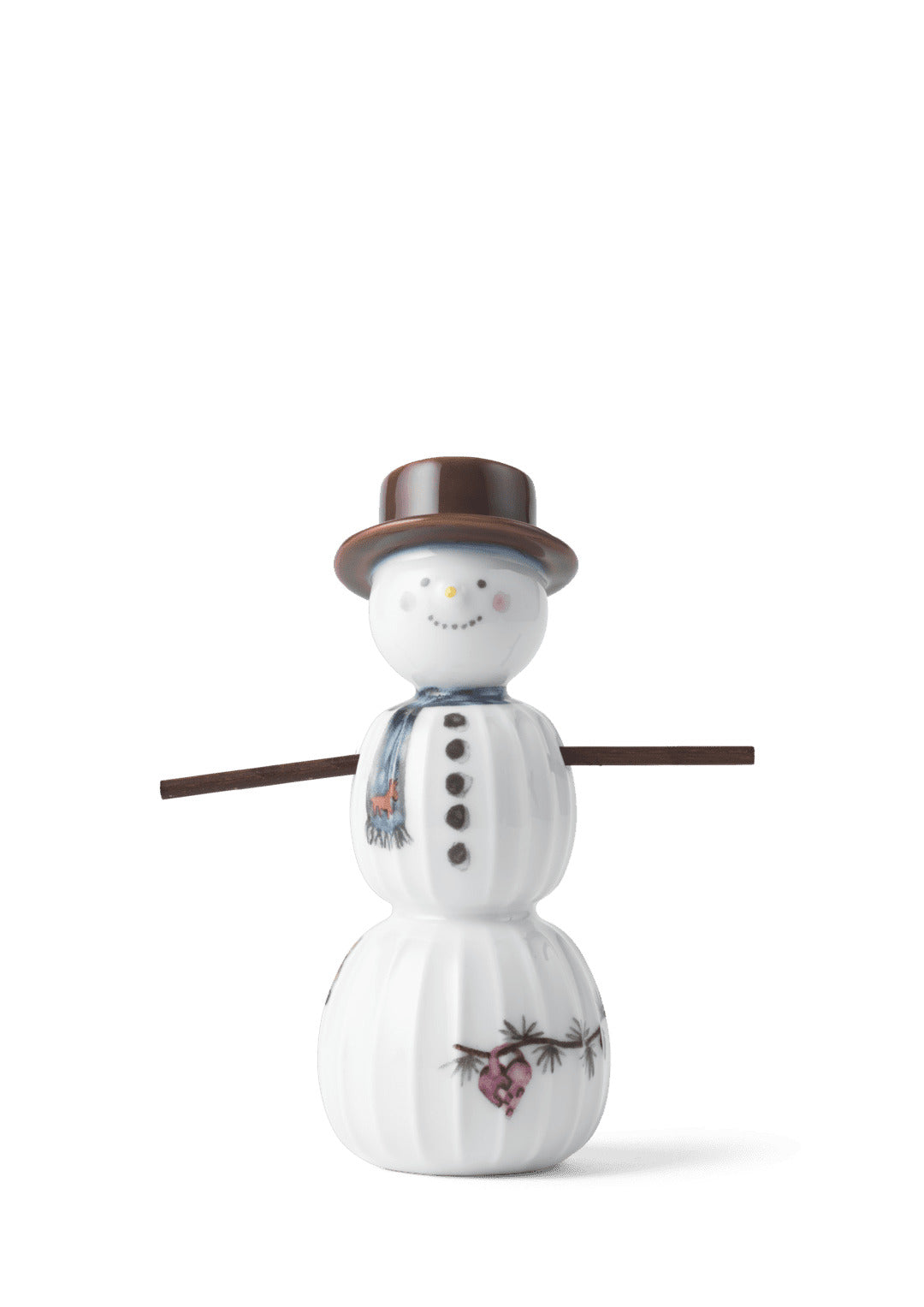 Produktbillede af Kähler Hammershøi Christmas Snemand H11.5 hvid m. deko i premium kvalitet