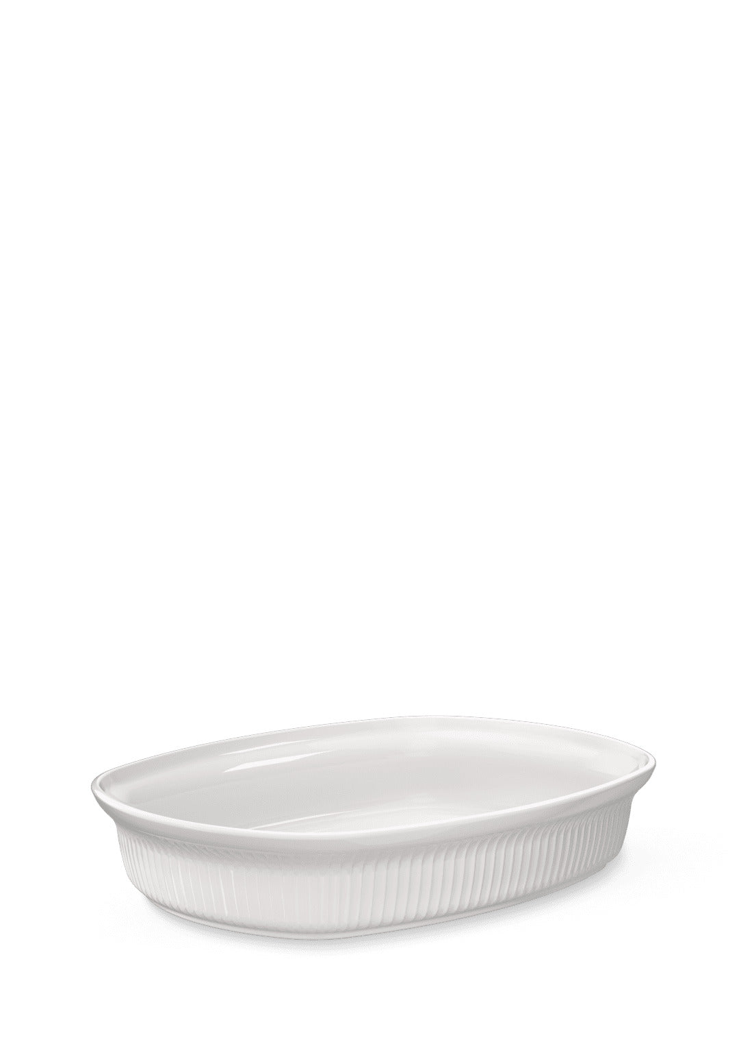 Produktbillede af Kähler Hammershøi Ovnfast fad 32x24 cm hvid i premium kvalitet