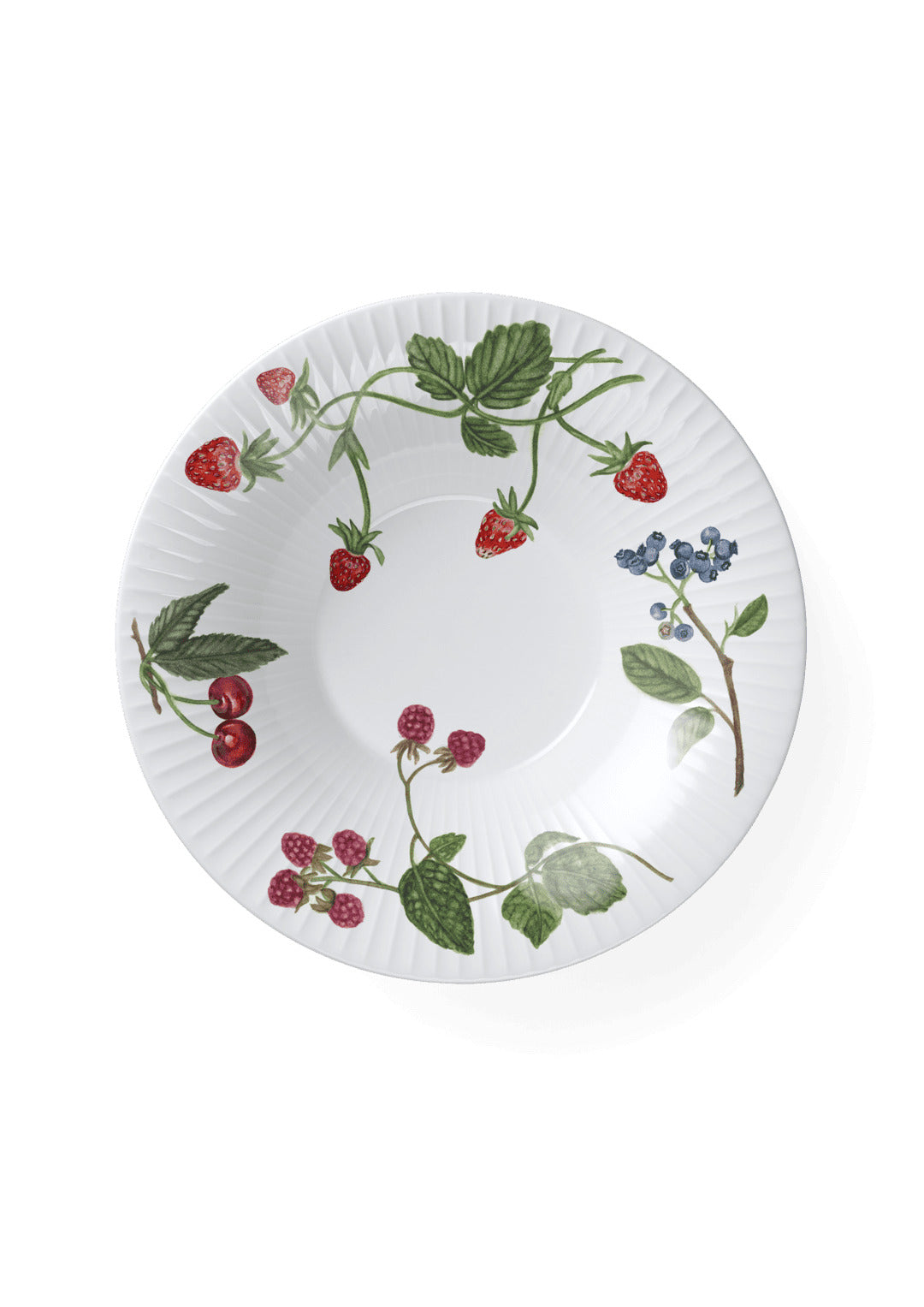 Produktbillede af Kähler Hammershøi Summer Dyb tallerken Ø21 cm sommerbær i premium kvalitet