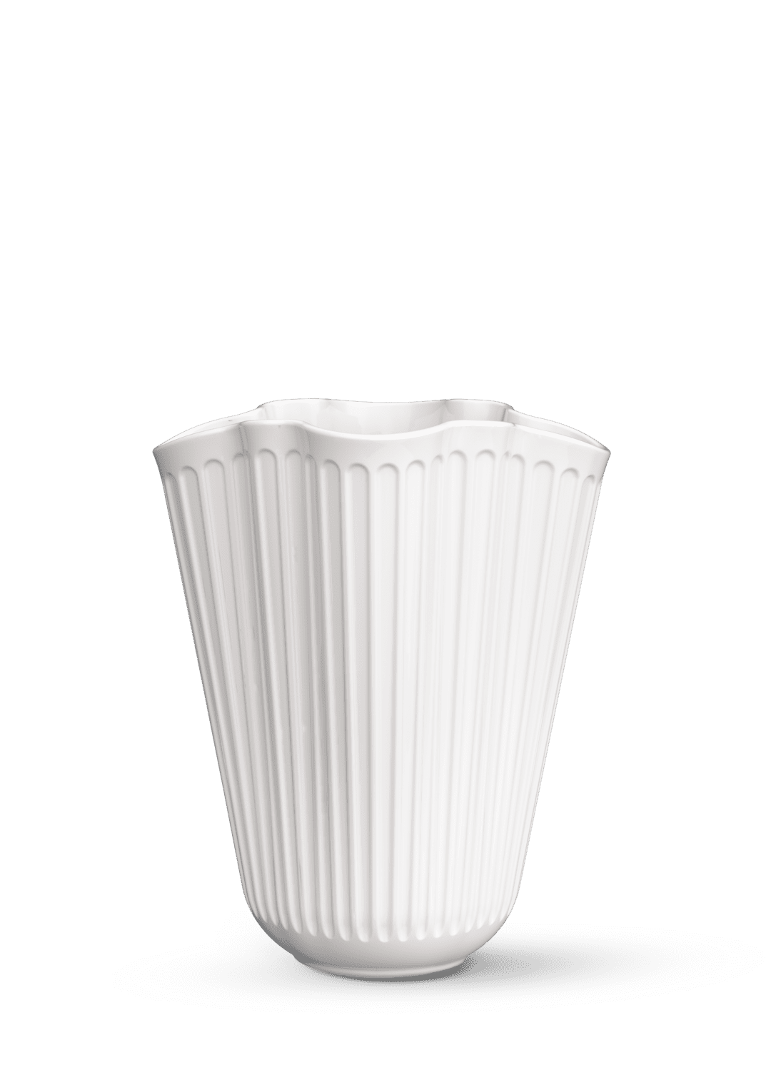 Produktbillede af Kähler Hammershøi Unfold Vase H20.5 cm hvid i premium kvalitet