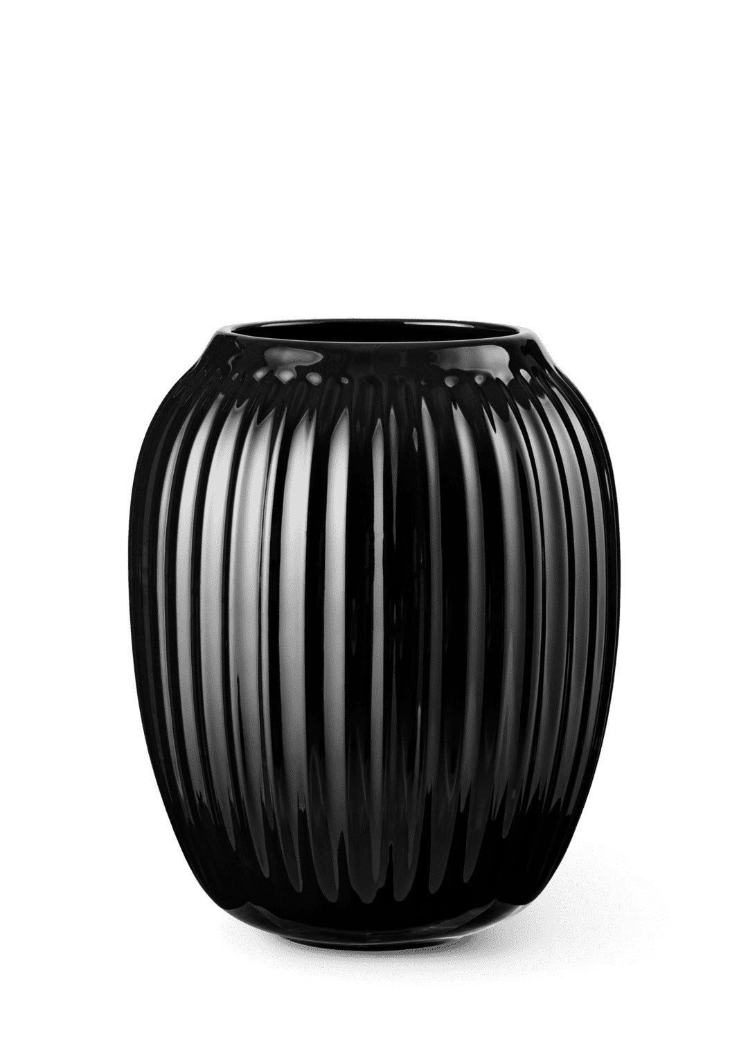 Produktbillede af Kähler Hammershøi Vase H21 cm sort i premium kvalitet