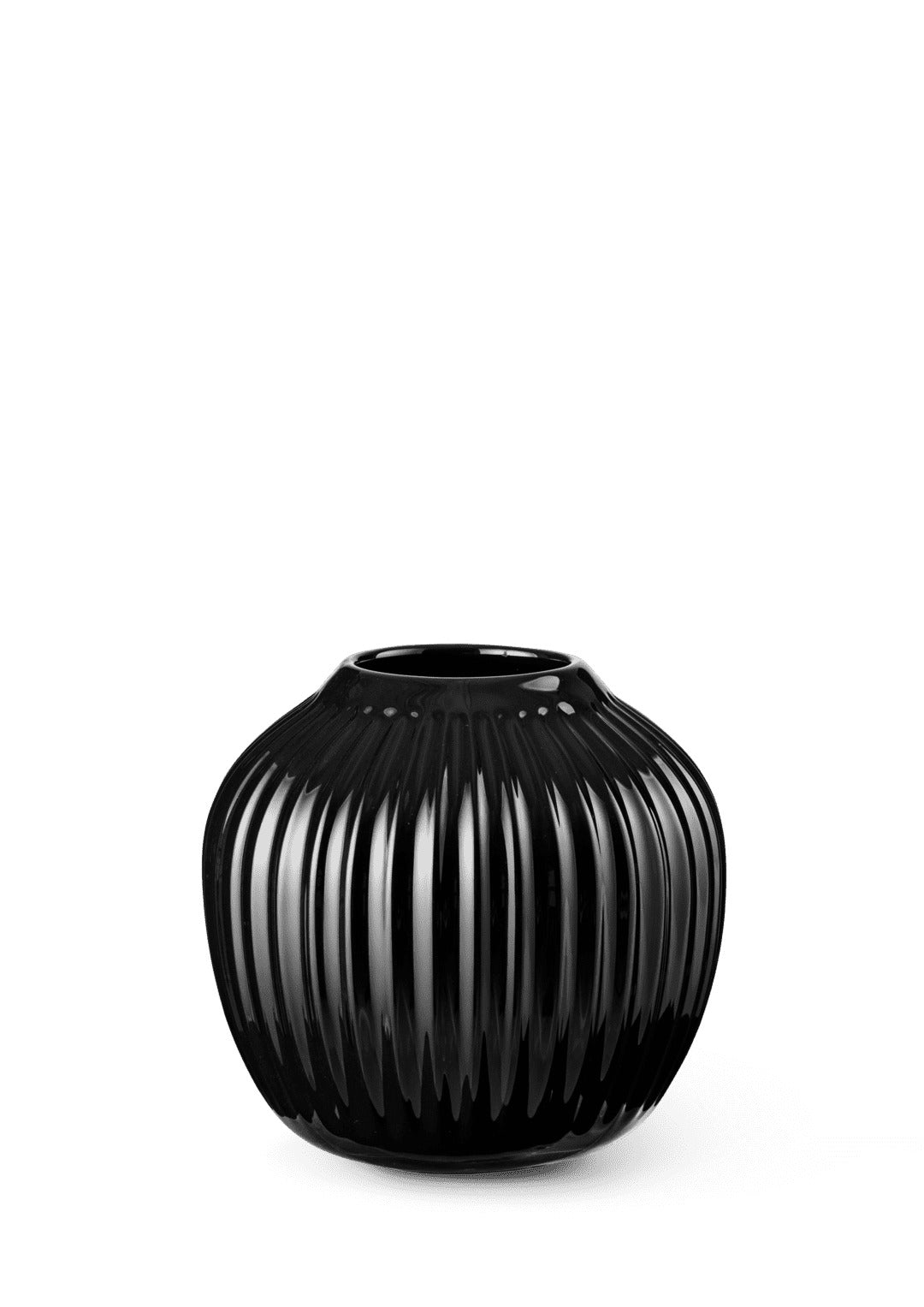 Produktbillede af Kähler Hammershøi Vase H13 cm sort i premium kvalitet
