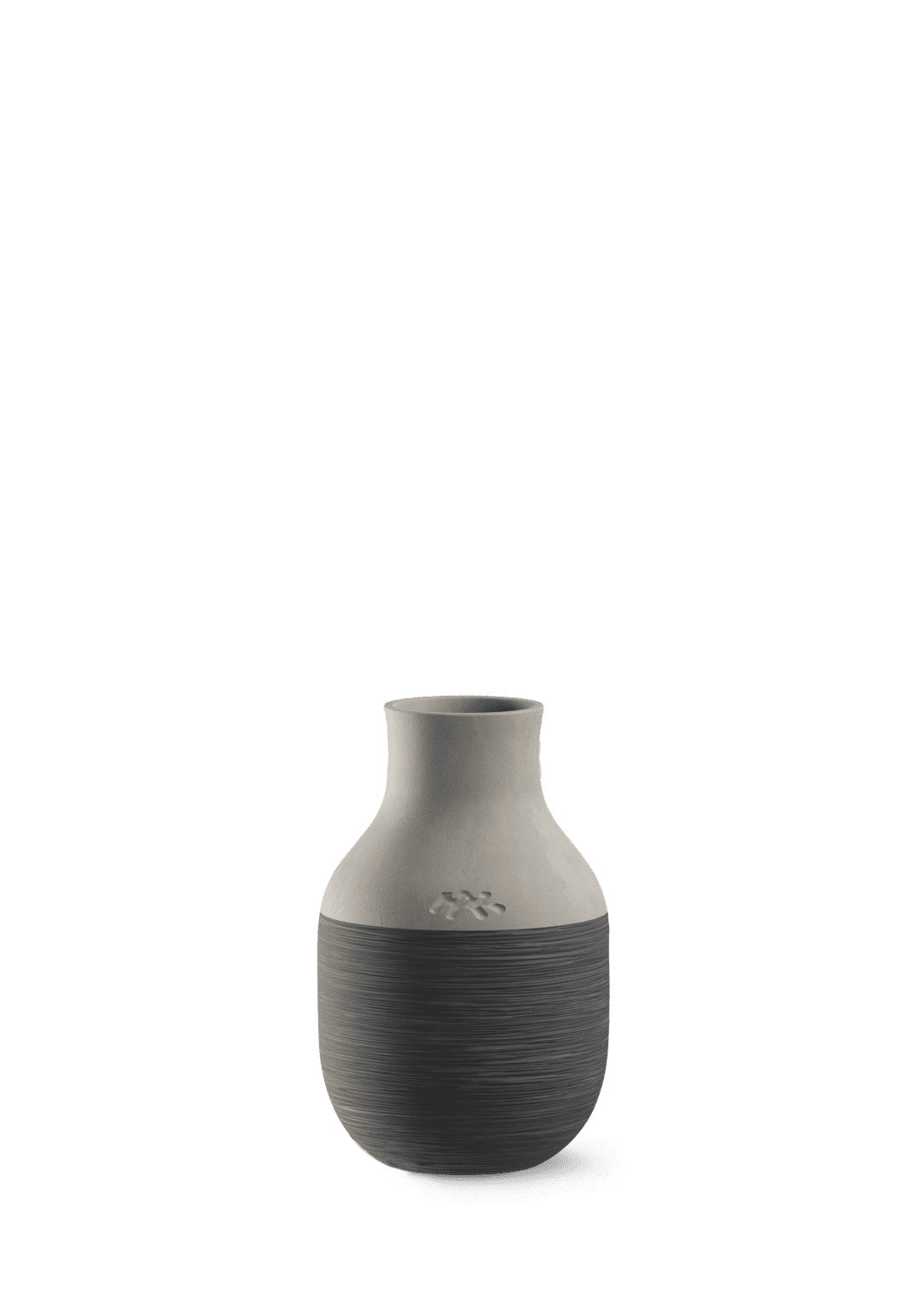 Produktbillede af Kähler Omaggio Circulare Vase H12.5 cm antracitgrå i premium kvalitet