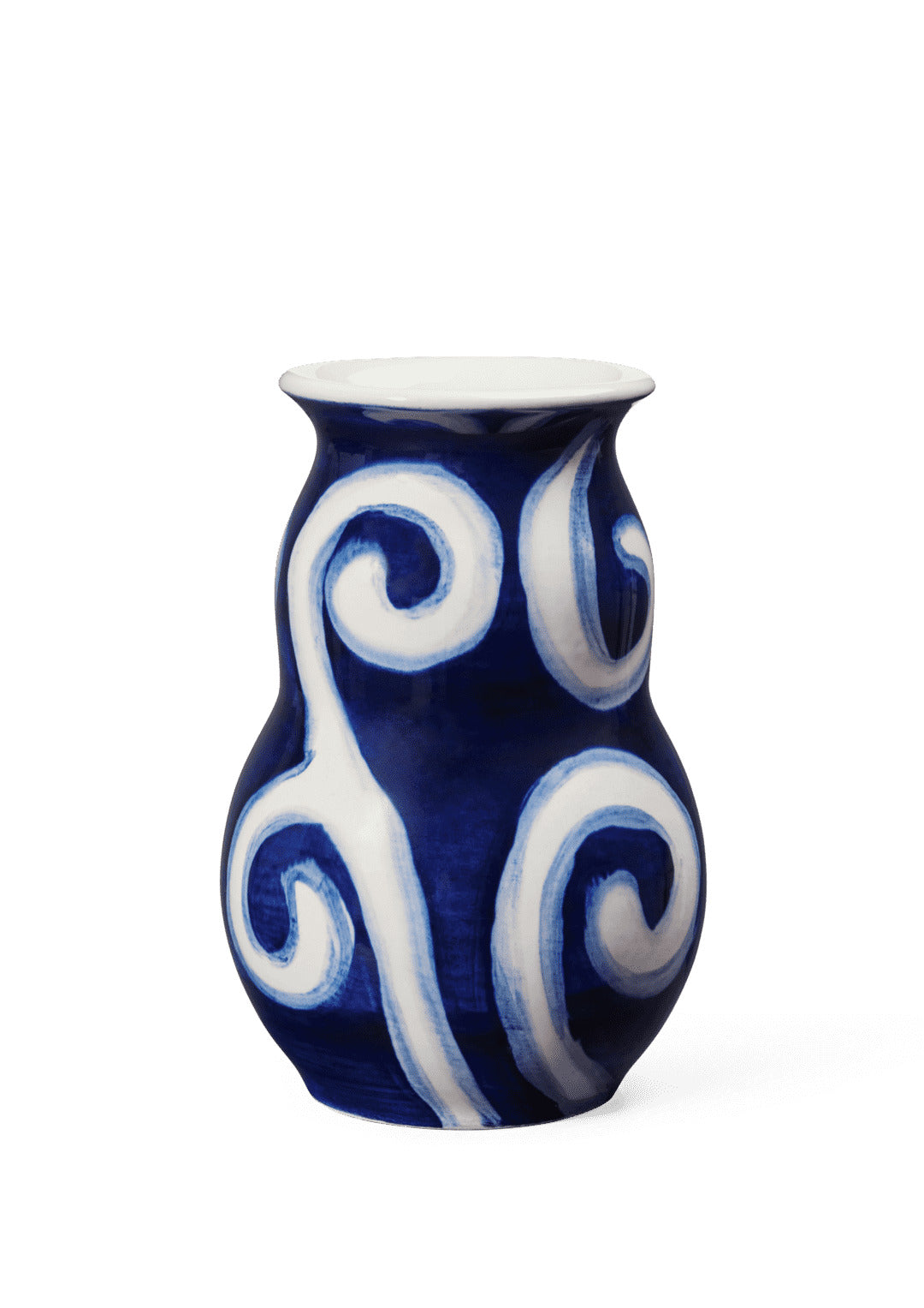 Produktbillede af Kähler Tulle Vase H13 cm blå i premium kvalitet