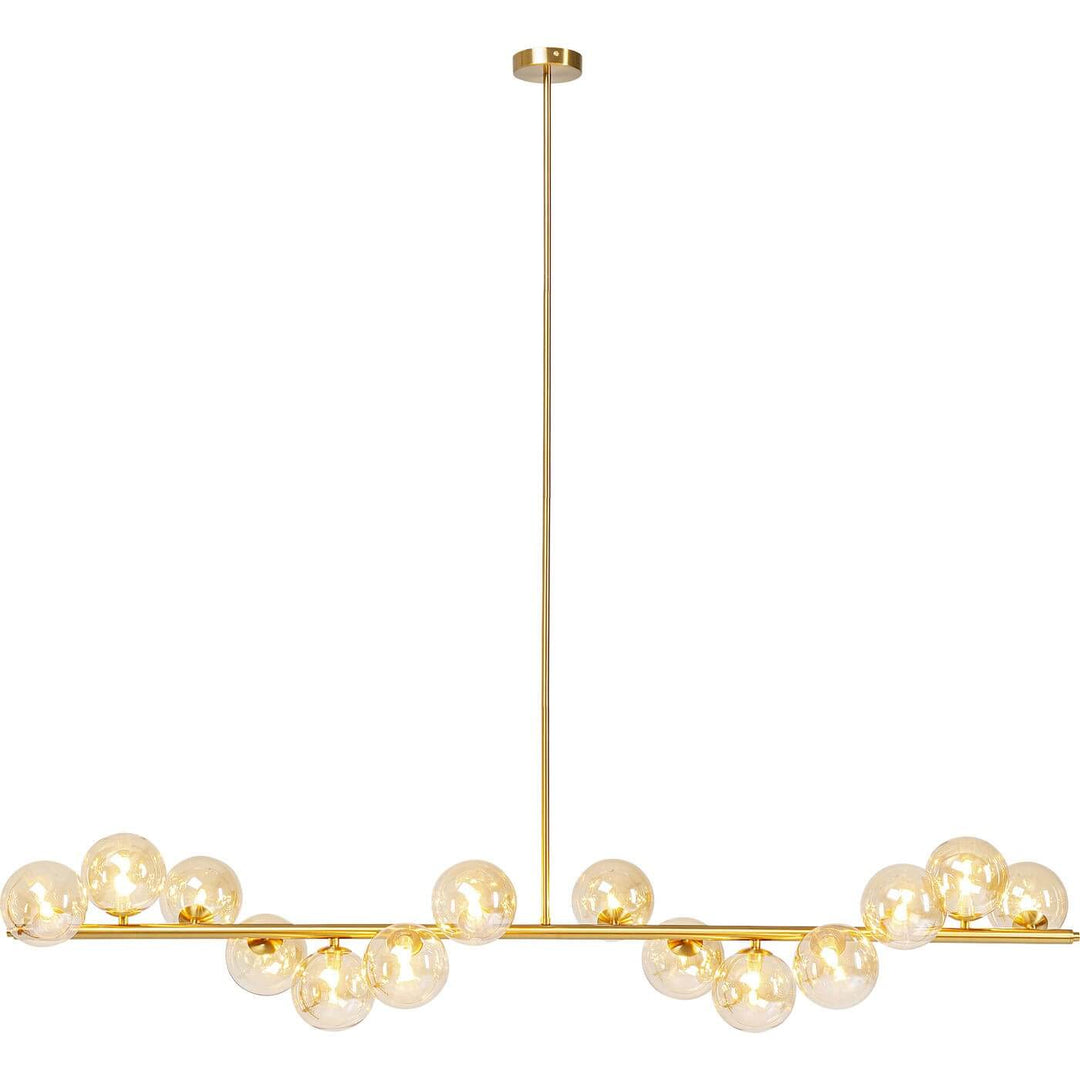 KARE DESIGN Scala Balls guldfarvet loftlampe glas og stål 150cm