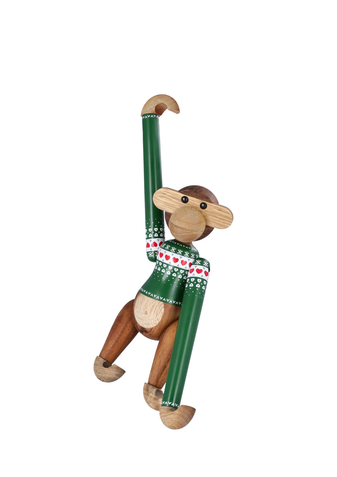 Produktbillede af Kay Bojesen Abe Julesweater grøn lille i premium kvalitet