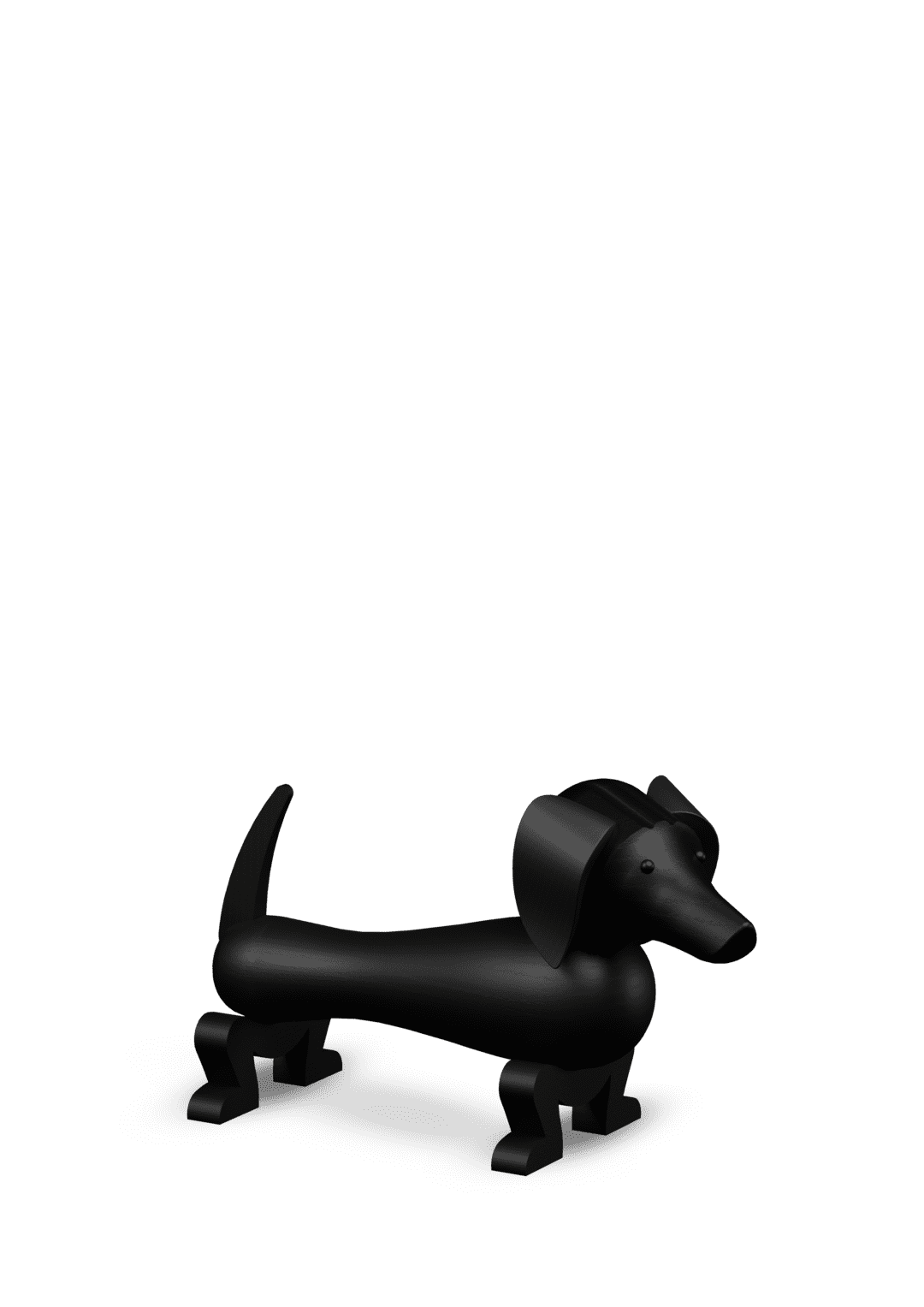 Produktbillede af Kay Bojesen Gravhund Pind mellem mørk eg i premium kvalitet