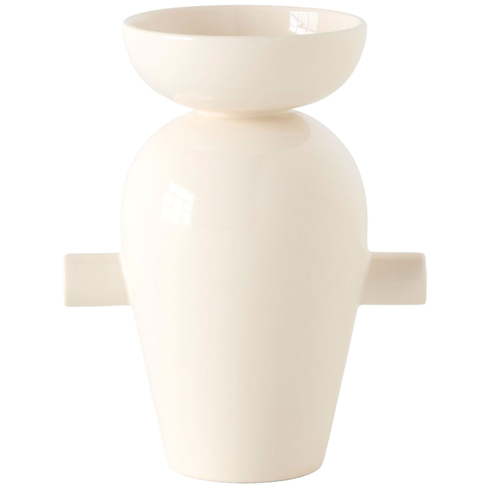 Andtradition AndTradition Momento JH40 vase, creme – billede i brug (Vaser & Krukker)