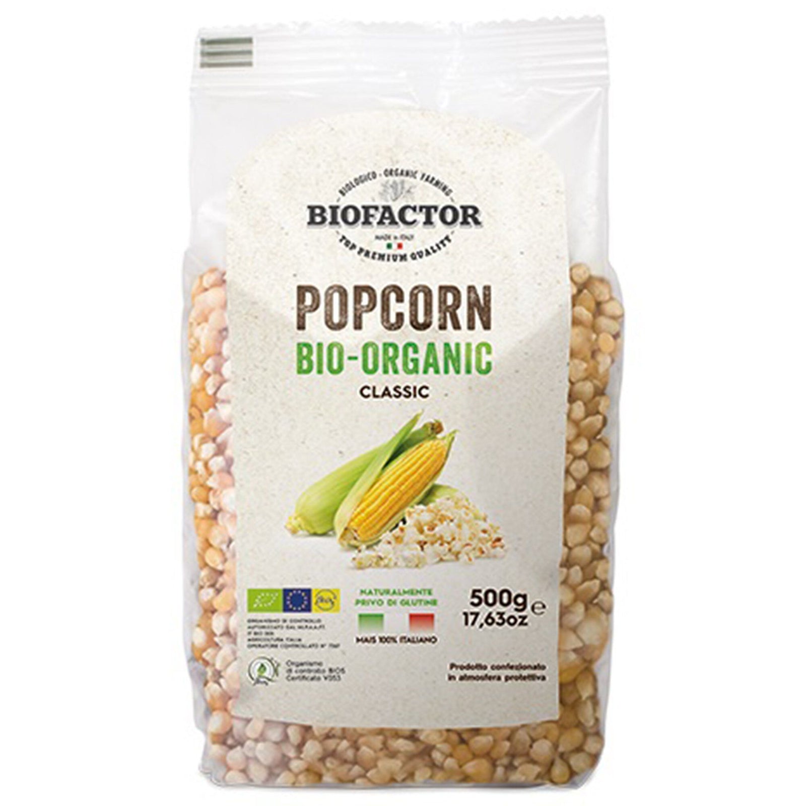 Biofactor Biofactor Økologiske popcorn, 500g – detaljebillede (Popcorn)