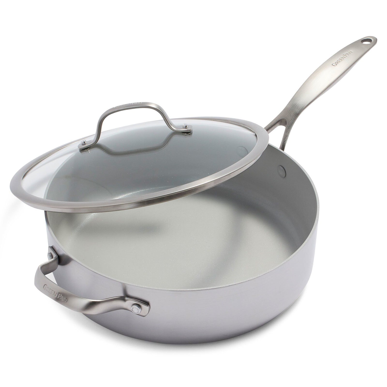 Greenpan Greenpan Lima traktørpande med låg 30 cm, midnight ❤ billede i brug i kategorien Traktørpande