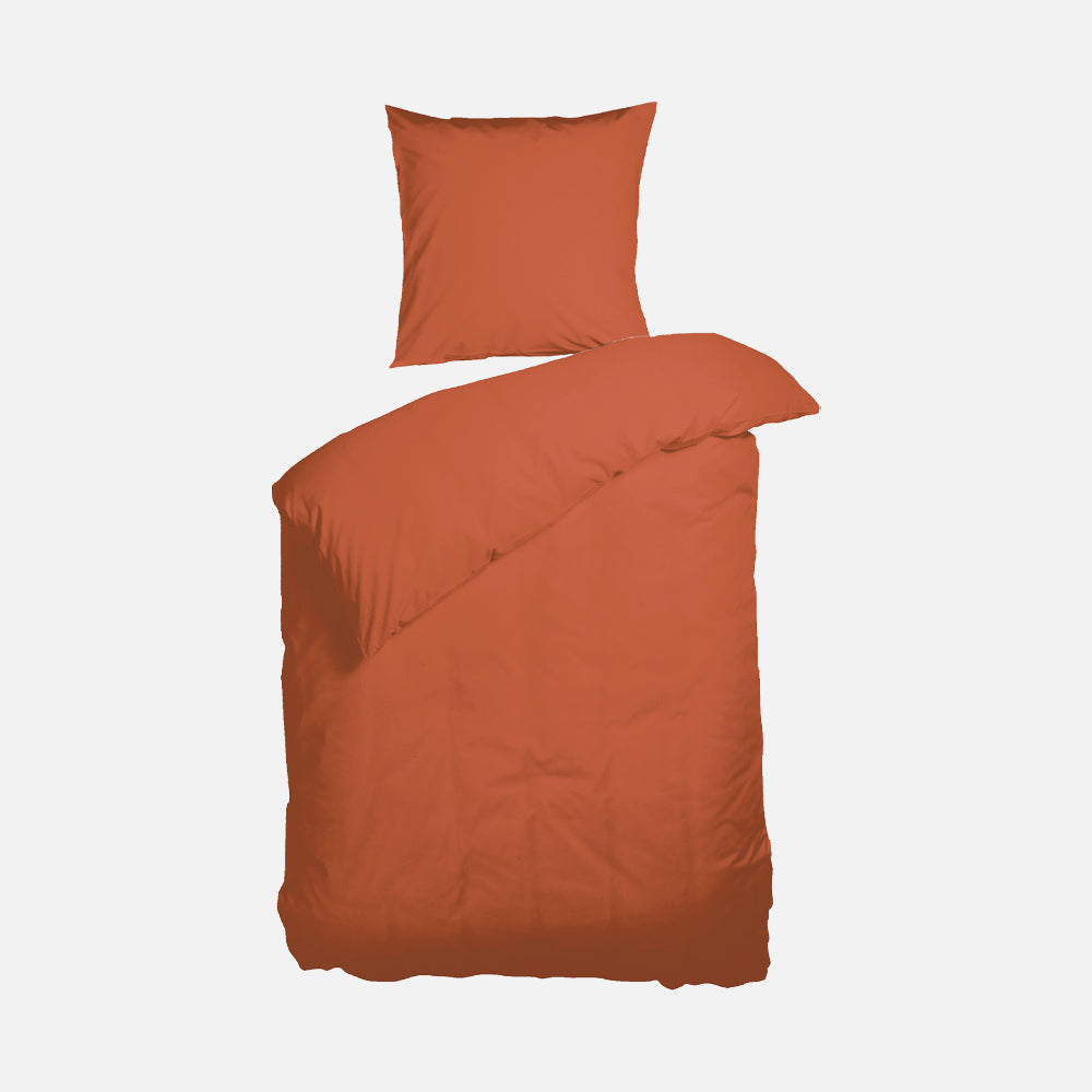 Produktbillede af KELLY Sengesæt flere farver 140x200 cm Orange på tilbud i høj kvalitet