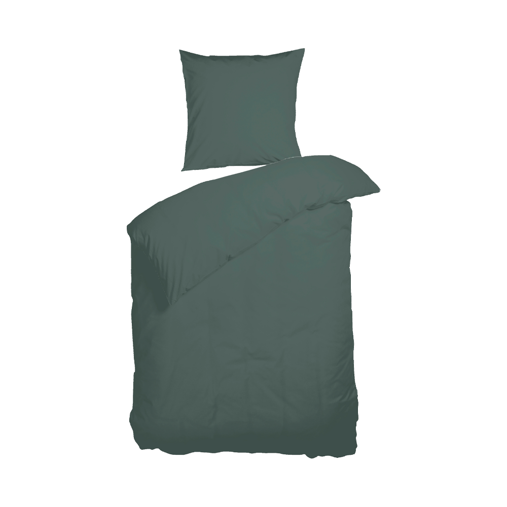 Produktbillede af KELLY Sengesæt flere farver 140x220 cm Grøn på tilbud i høj kvalitet